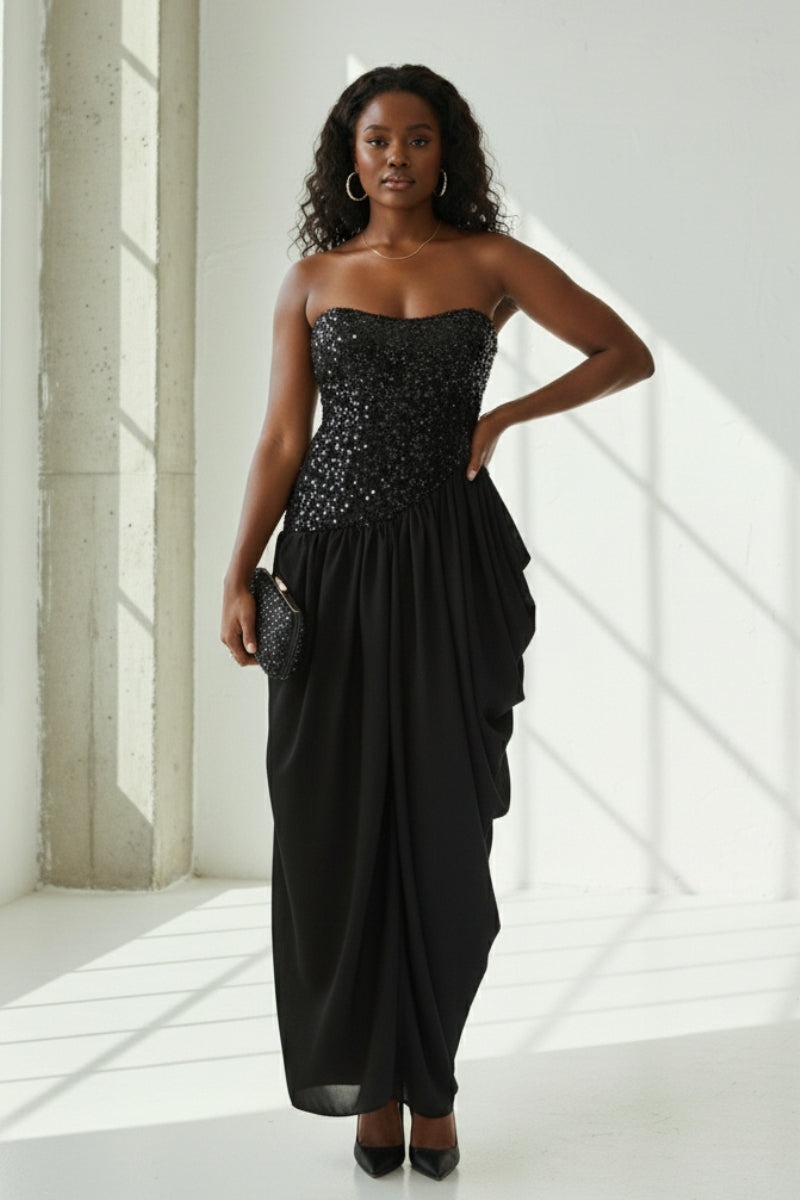 sequin dress sale Tassel Midi Sequin Dress XJ1259
