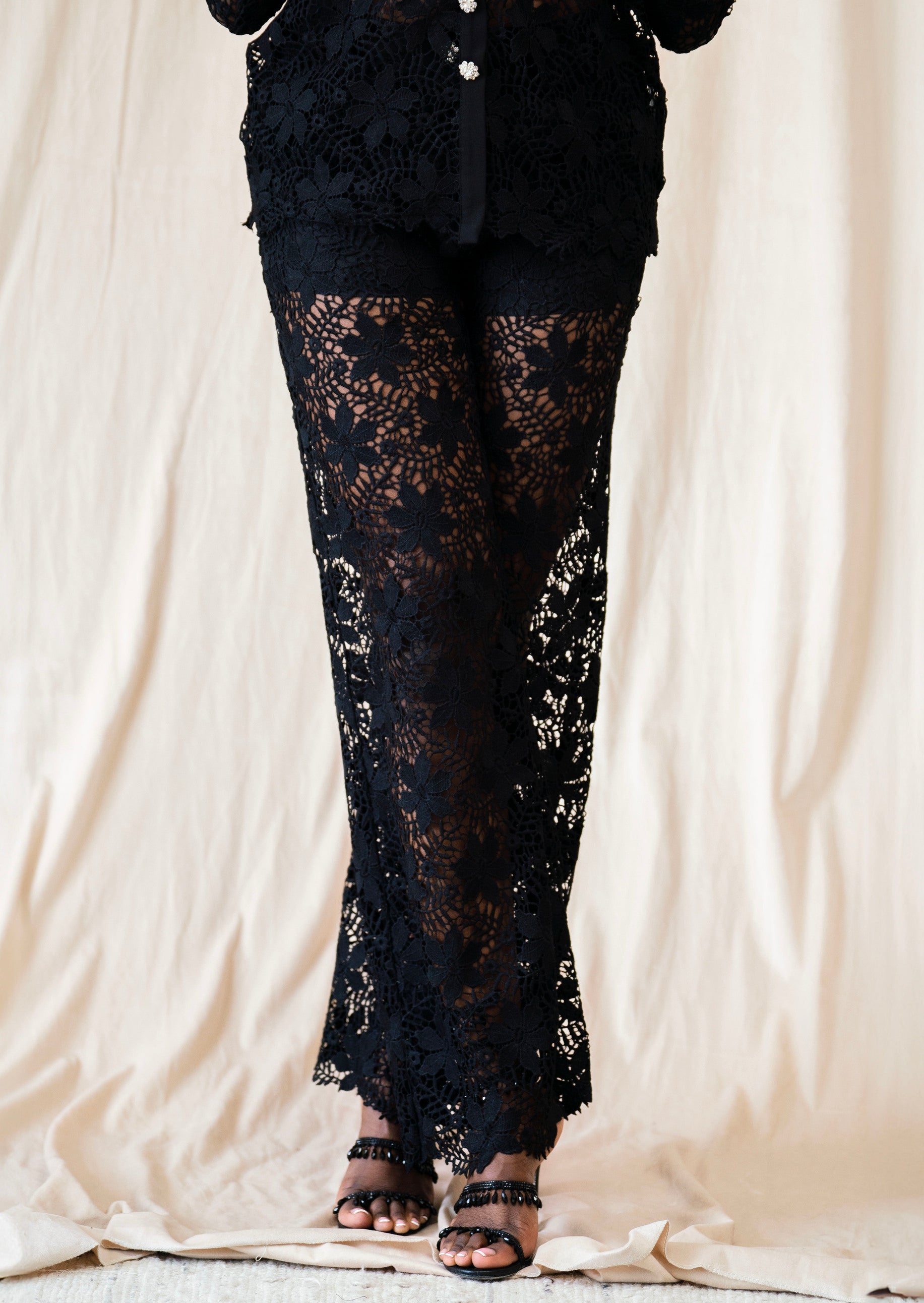 Lace Pynt Charli Lace Pant Set (Multiple Colors) – Mahdera
