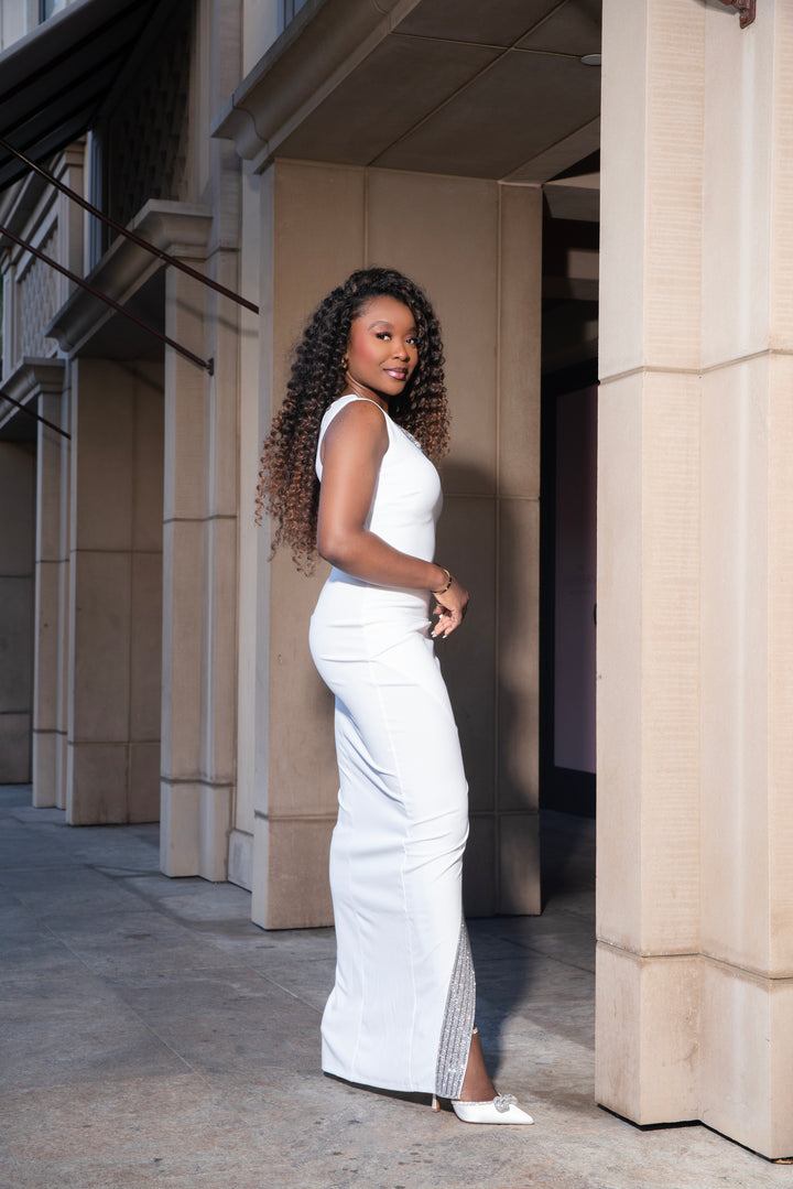 asymmetric white dress Demi White Asymmetrical Dress Medium