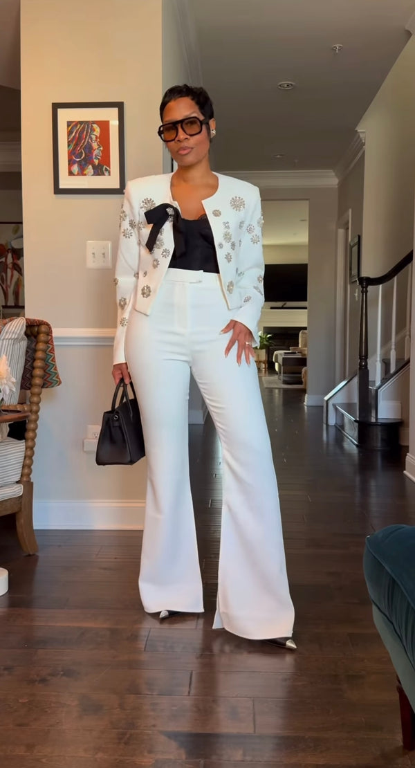 Allison Off White Pant Set